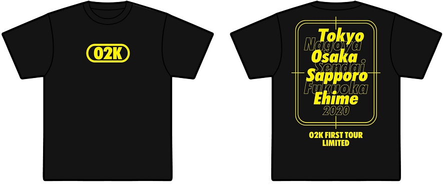 「きみとバンド」ツアーTシャツ(Type2 黒) 【3000円以上の購入で送料無料！】