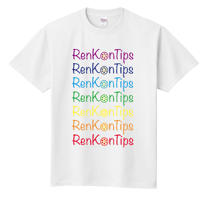 「RenKonTips」 Tシャツ（白/黒） Lサイズ